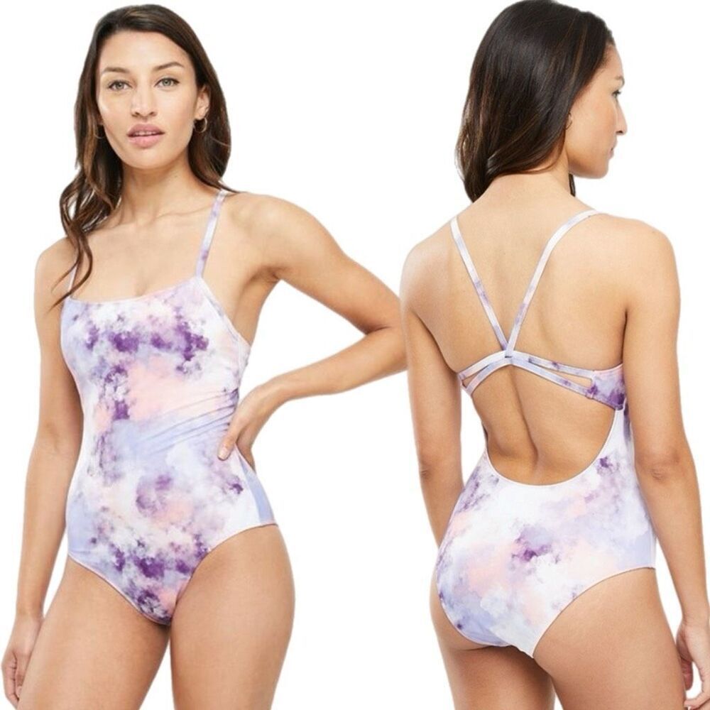 Roxy Active PT Swimming One Piece in Mellow Rose Cloud